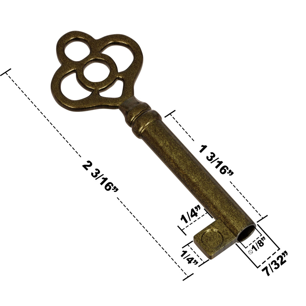 KY-14 Skeleton Key Replacement Hollow Barrel for Antique Vintage Cabinet Door...