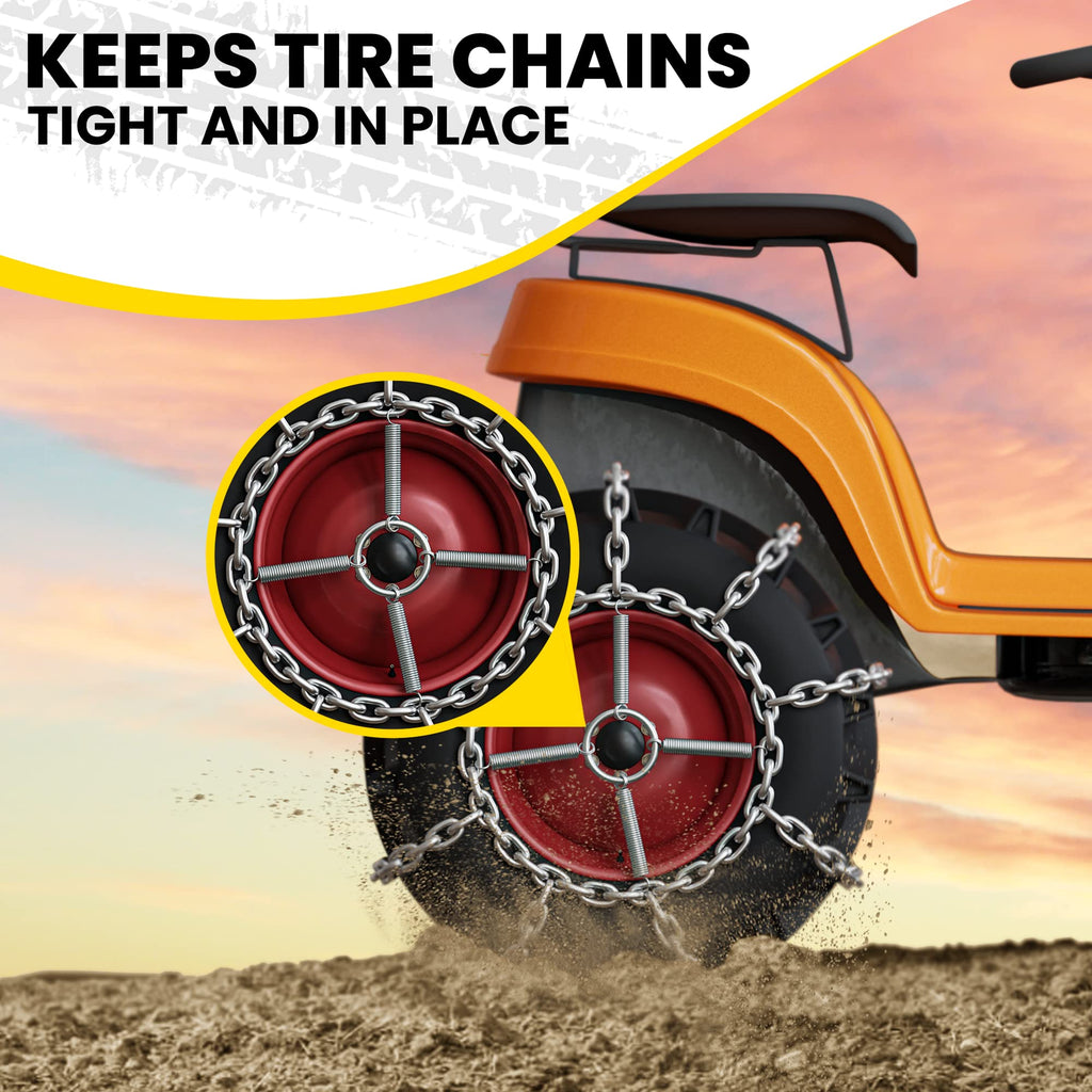 Tire Chain Tensioners fit 23x10.5x12 Garden Tractors Riders Snow Blower (1 Pair)