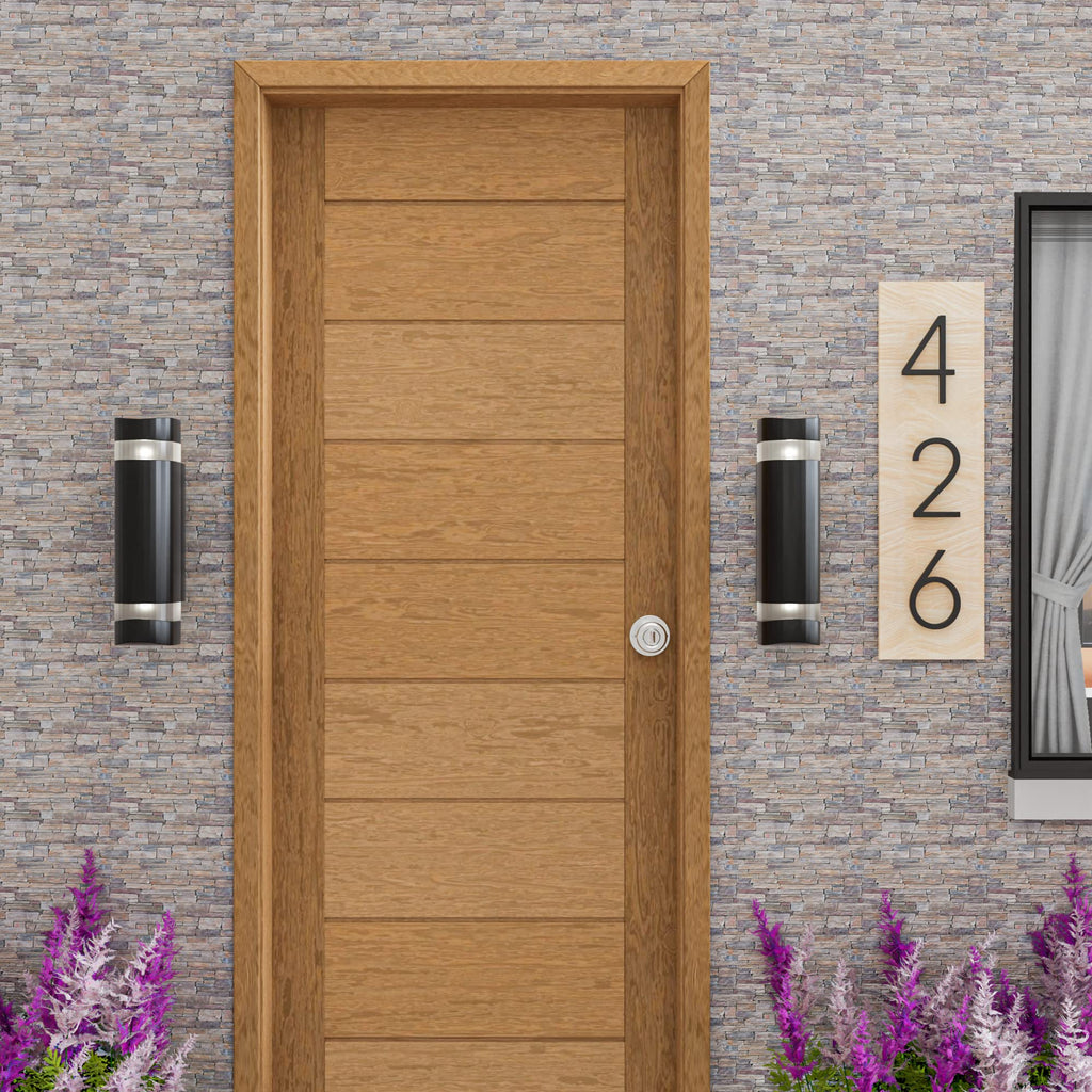 5 Inch Zinc Alloy Floating House Number, Modern House Numbers, Garden Door Mailbox Address Numbers with Nail Kit (Number 6)
